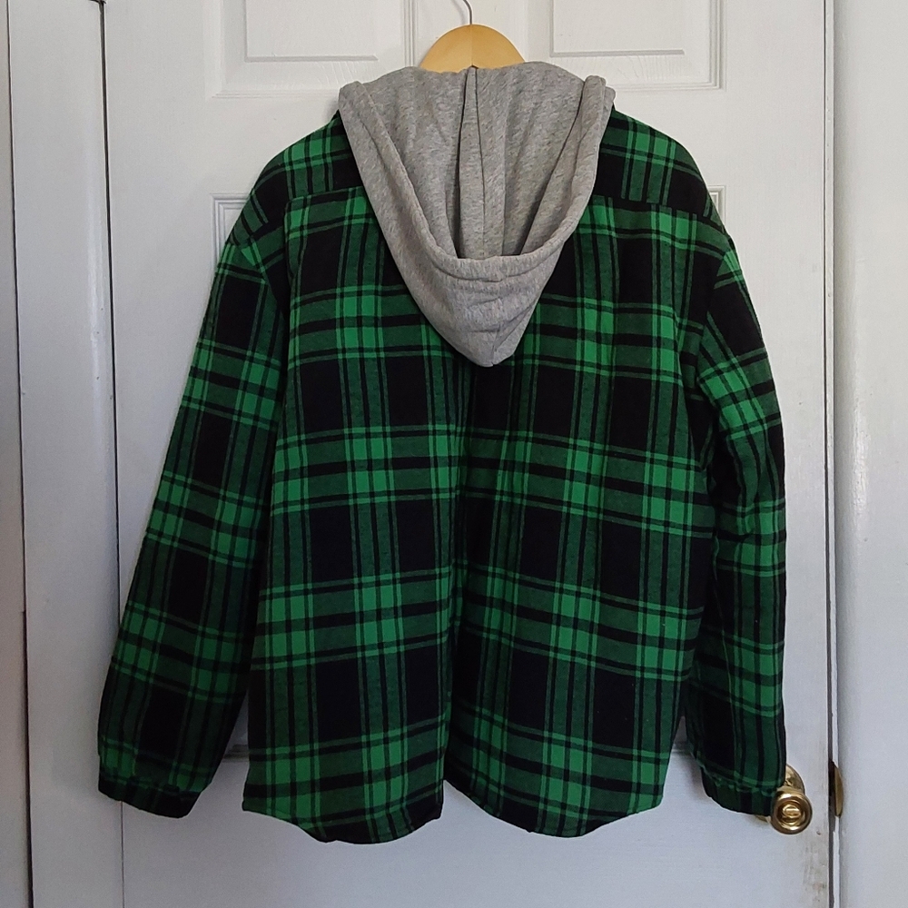 Collusion Green Plaid Jacket - Picture 2 of 3